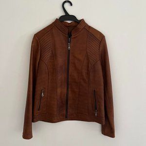 Brown Leather Coat - Real Leather from Ecuador - Artisan